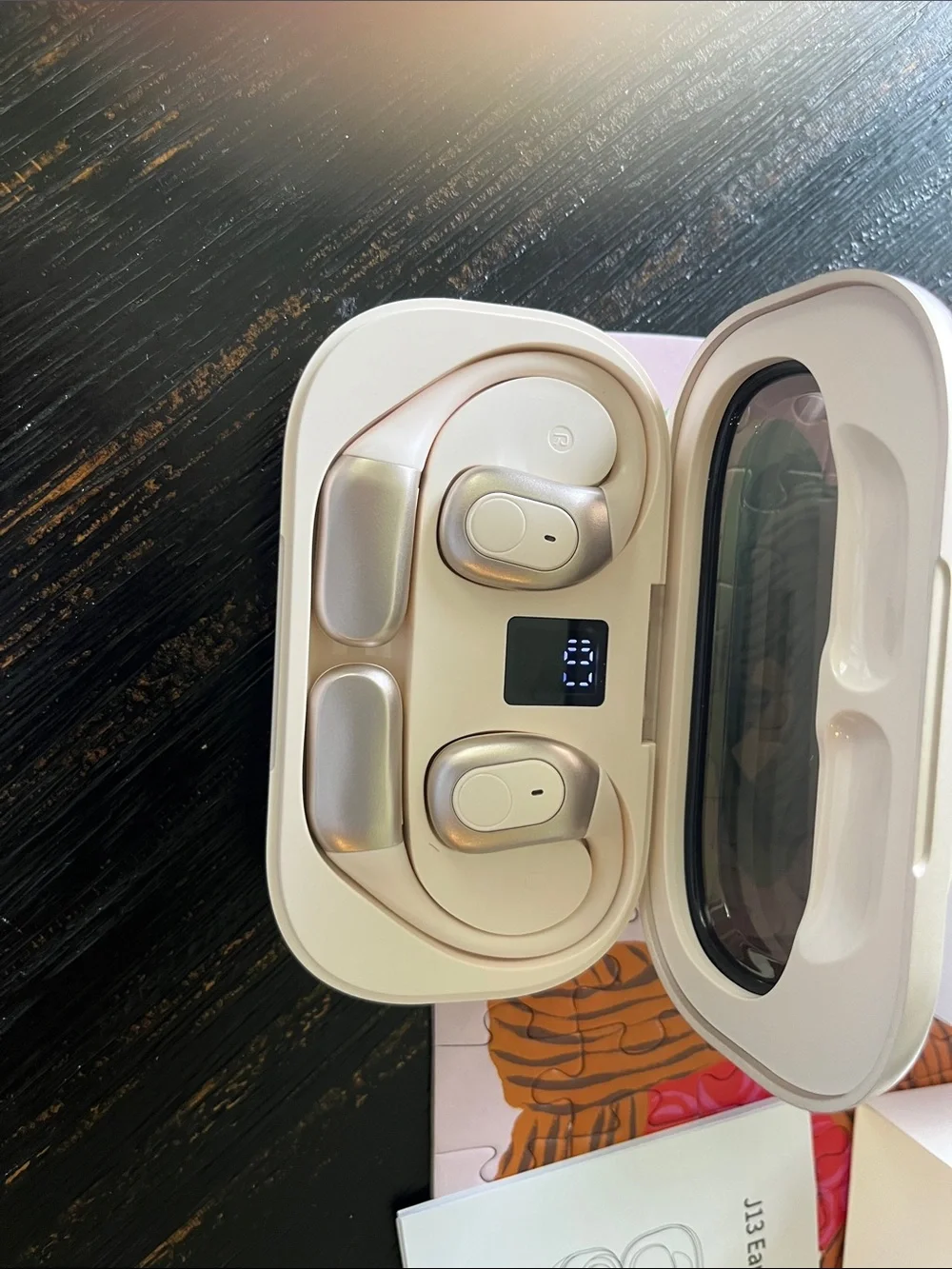 True Wireless Earbuds with Charging Case — Black
